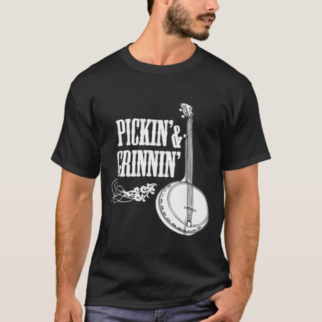 Camiseta Pickin Grinnin Banjo Banjo (Anverso)