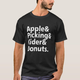 Camiseta Picking De Manzanas Y Cíder Donuts Funny Picking D