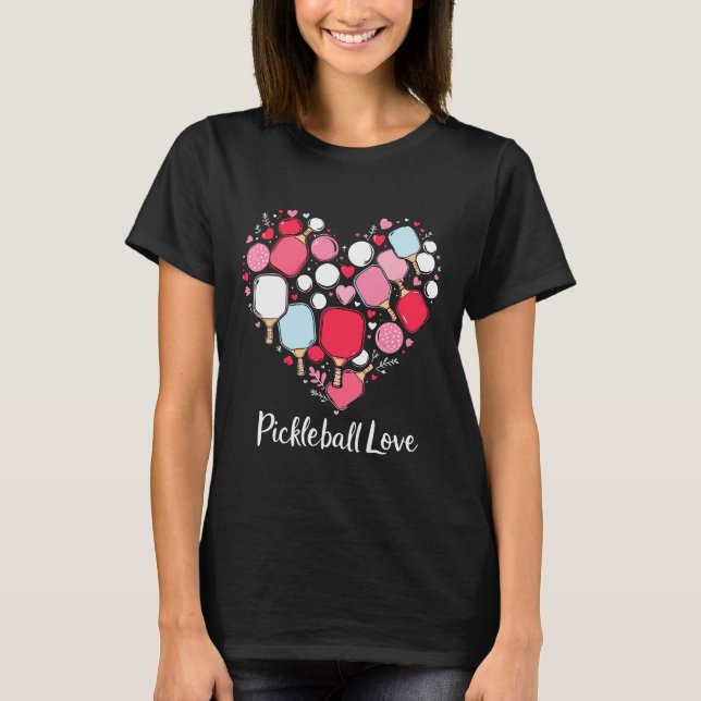 Camiseta Pickle Ball Día de San Valentín Pickleball Lover (Anverso)