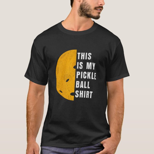 Camiseta Pickle Ball Paddleball Player Esto Es Mi Picklebal (Anverso)