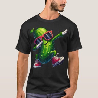Camiseta Pickle Dabbing Funny Sunglass Cucumber Boys Girls 