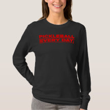 Pickle Every Day - Red logo - Woman long sleeve T-