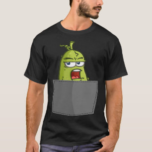 Camiseta Pickle Fake Pocket Dill Cucumber Vegan