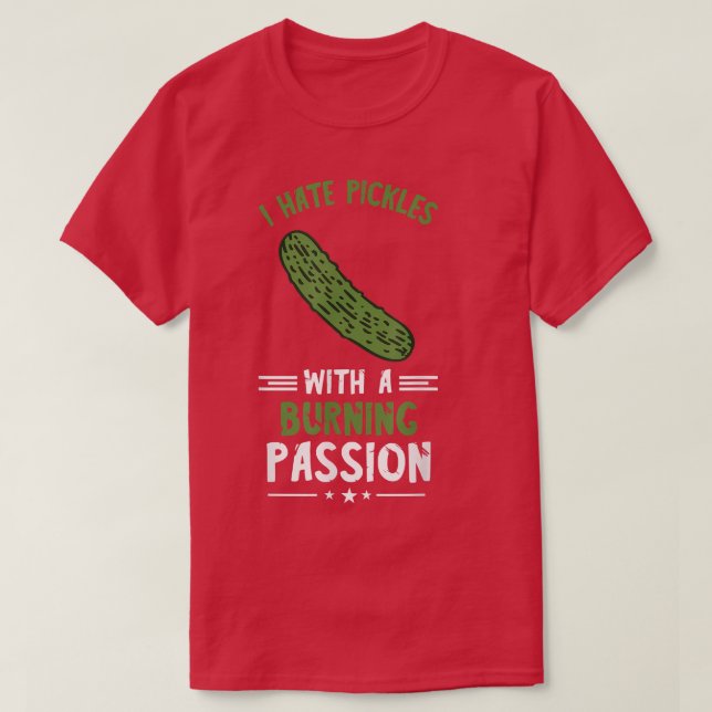 Camiseta Pickle Lover Odio Las Pollas Vegetarianas (Diseño del anverso)