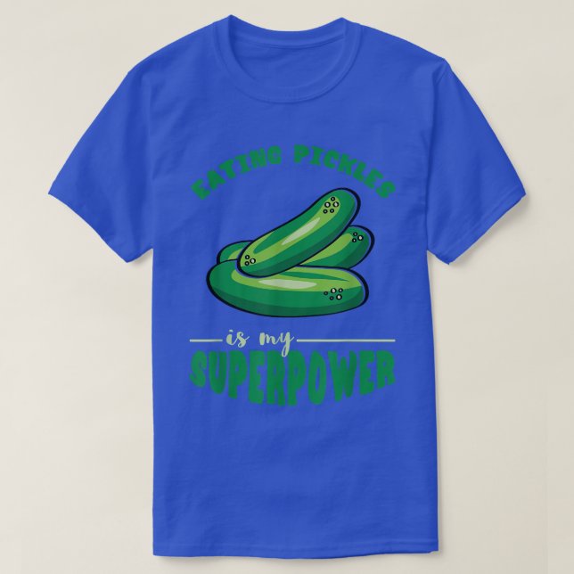 Camiseta Pickle Lover Superpower Pickle Food Cucumber Veget (Diseño del anverso)