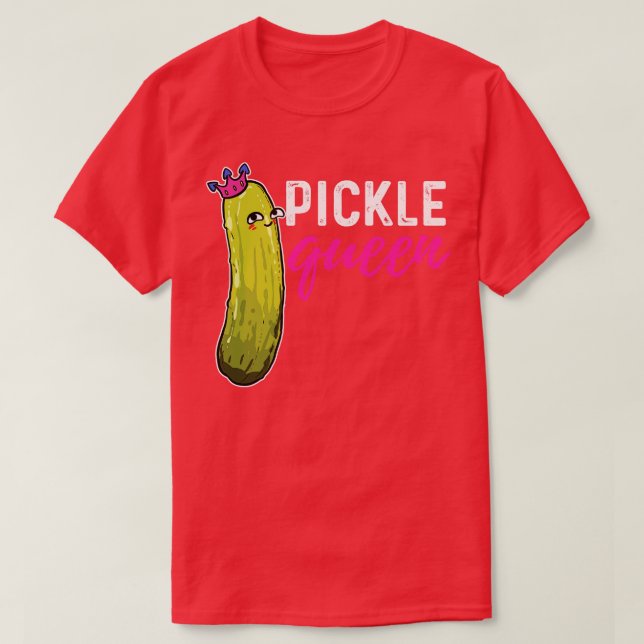Camiseta Pickle Vegan Vegetarian Cucumber Corona vegetal (Diseño del anverso)