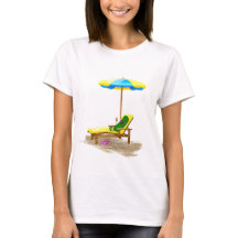 Pickle Verde Sobre La Silla De La Playa