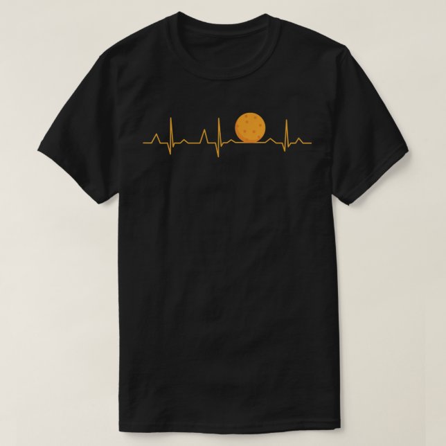 Camiseta Pickleball Ball Heartbeat Apparel, Pickelball 518 (Diseño del anverso)