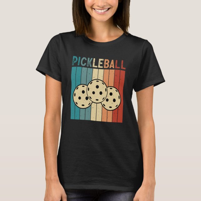 Camiseta Pickleball Ball Retro Vintage 70's 80's  4 (Anverso)