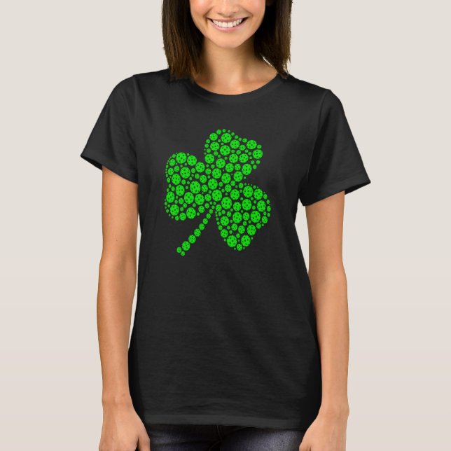Camiseta Pickleball Ball Shamrock C St Patrick's Day Men (Anverso)