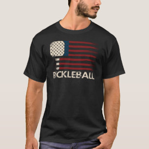 Camiseta Pickleball bandera de EE. UU. – Divertido Patrióti