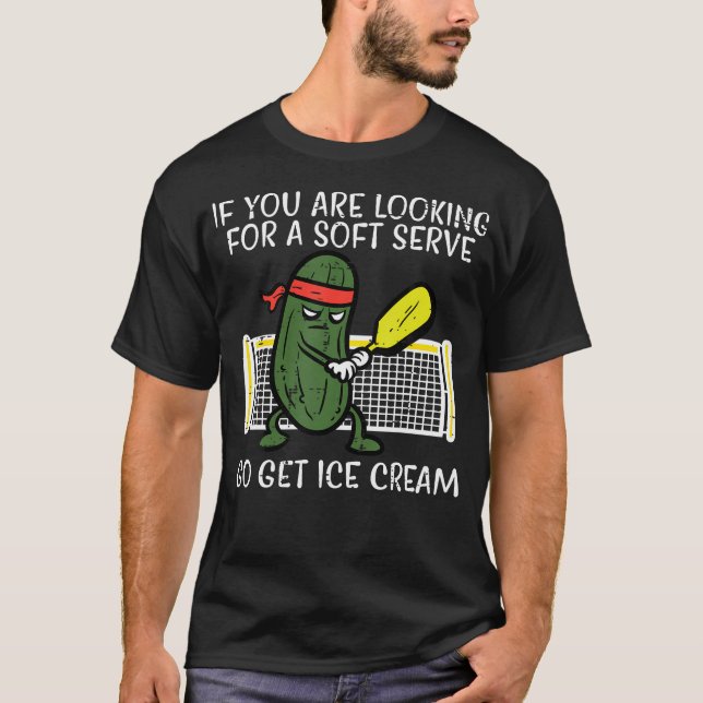 Camiseta Pickleball Busca Helado de Venta Suave (Anverso)