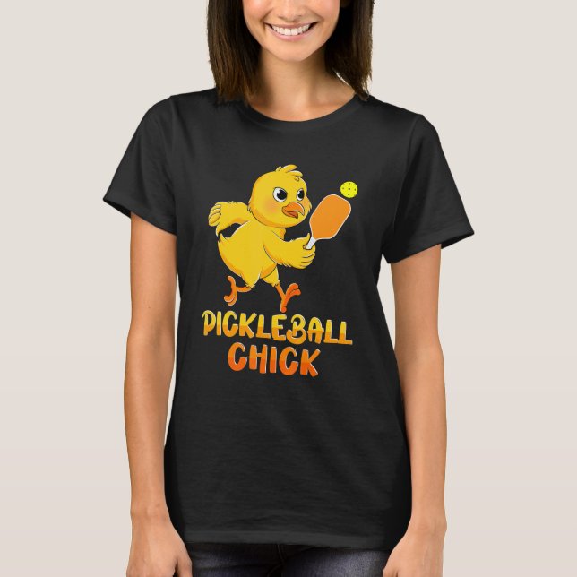 Camiseta Pickleball Chick Pickle Ball  For Player Boys (Anverso)