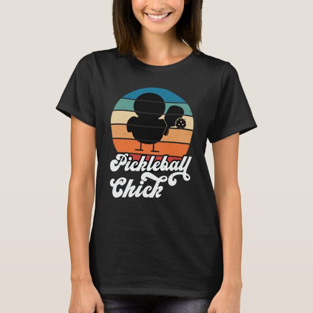 Camiseta Pickleball Chick Retro Vintage (Anverso)