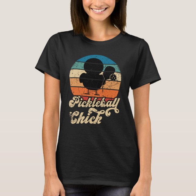 Camiseta Pickleball Chick Retro Vintage  2 (Anverso)