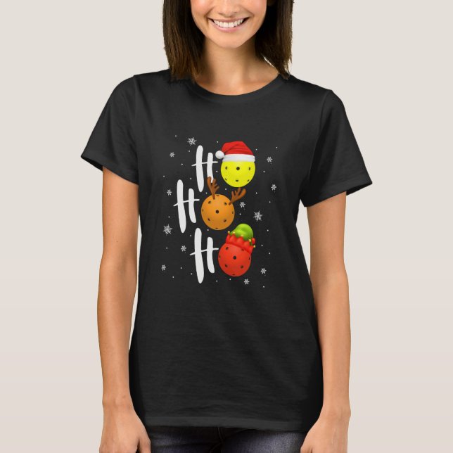 Camiseta Pickleball Christmas Funny Santa Hat (Anverso)