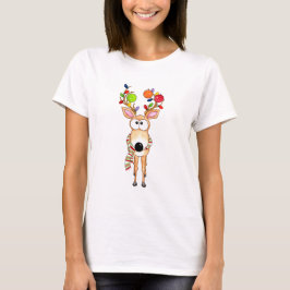 Camiseta Pickleball Christmas Reindeer