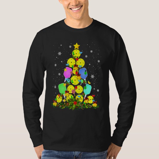 Camiseta Pickleball Christmas Tree Santa Pickleball X Mas L (Anverso)