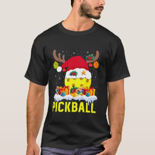 Camiseta Pickleball Christmas Tree Santa Pickleball X mas L