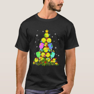 Camiseta Pickleball Christmas Tree Santa Pickleball X-Mas L