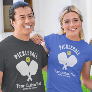 Camiseta Pickleball Club Paddle & Ball Personalizado