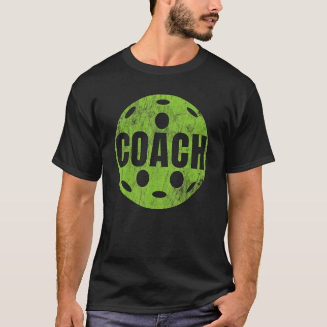 Camiseta Pickleball Coach  Pickleball Paddleball Player Spo (Anverso)