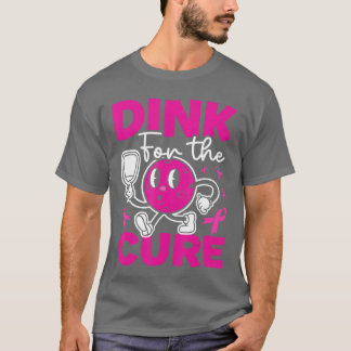 Camiseta Pickleball Conciencia del Cáncer de Mama Rosa Dink