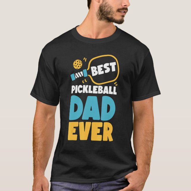 Camiseta Pickleball Dad Padre Mejor Papá De Pickleball (Anverso)