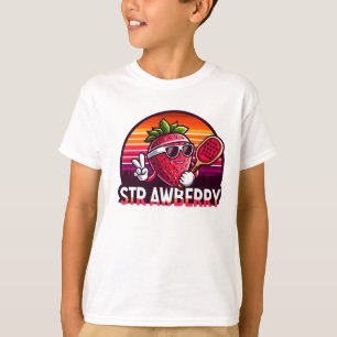 Camiseta Pickleball de fresa al atardecer