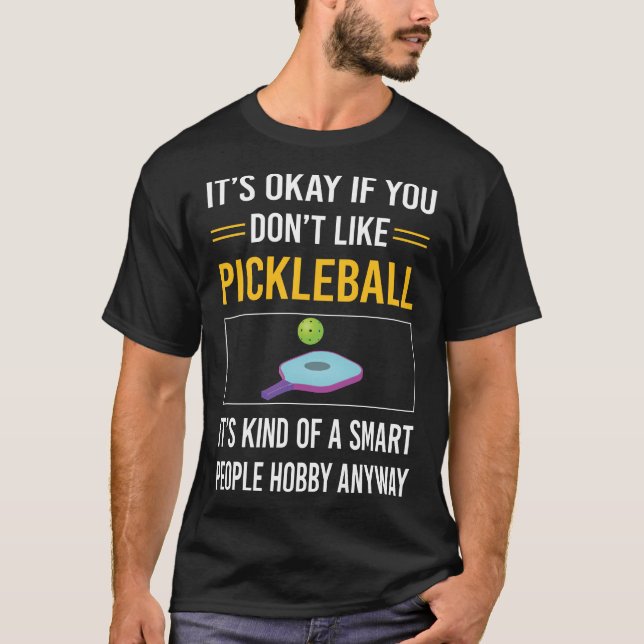 Camiseta Pickleball de personas inteligentes (Anverso)