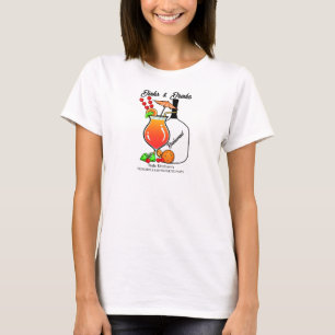 Camiseta Pickleball Despedida de Soltera Bodas Bebidas y Tr