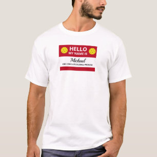 Camiseta Pickleball divertido mi nombre se envicia a