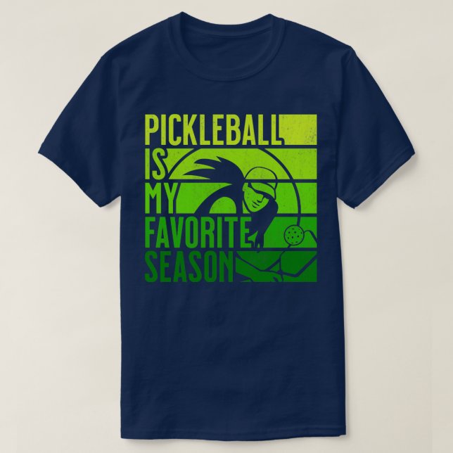 Camiseta PickleBall es mi almohadilla de época retro favori (Diseño del anverso)