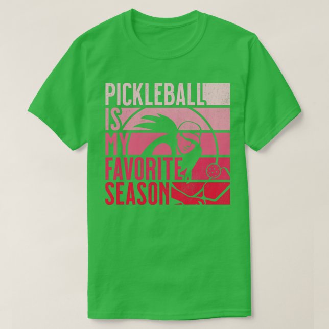 Camiseta PickleBall es mi almohadilla de época retro favori (Diseño del anverso)