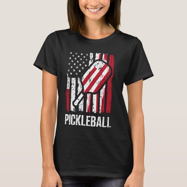 Camiseta Pickleball Estados Unidos - Jugador de baloncesto  (Anverso)