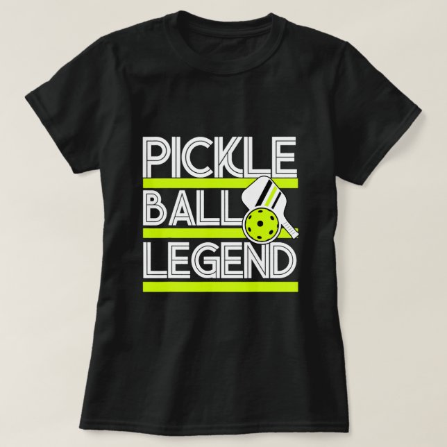 Camiseta Pickleball Funny Paddle Sports Player Pickle Ball (Diseño del anverso)