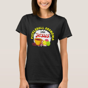 Camiseta PICKLEBALL GRANDMA Ama el Café Jesús Pickleball