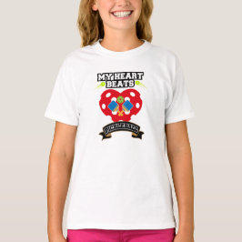 Camiseta Pickleball Heart Paddle Ball Passion Sport Love