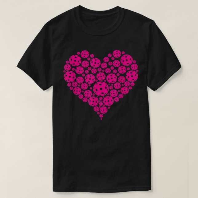 Camiseta Pickleball Heart Pickleball Game Marker Players (Diseño del anverso)