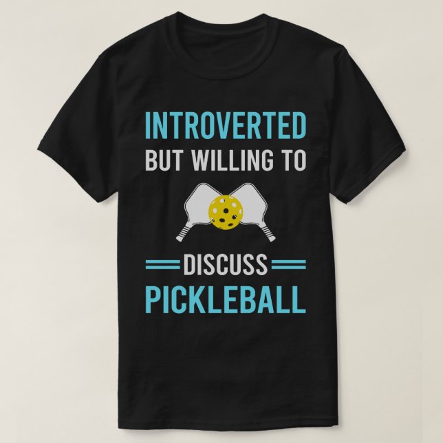 Camiseta Pickleball introvertido (Diseño del anverso)