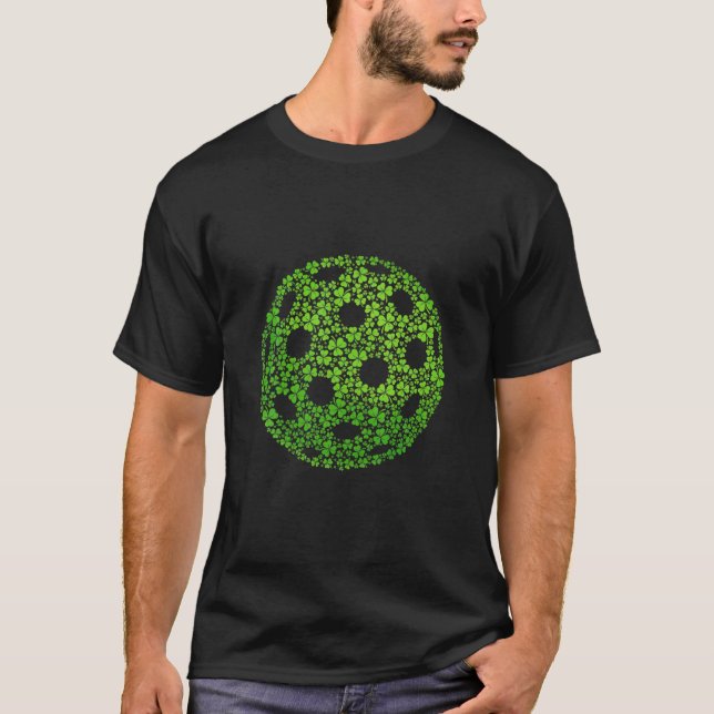 Camiseta Pickleball Irish Shamrock Lucky Clover St Patrick (Anverso)