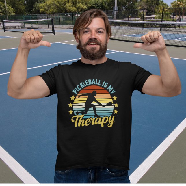 Camiseta Pickleball is my Therapy funny Pickleball (Subido por el creador)