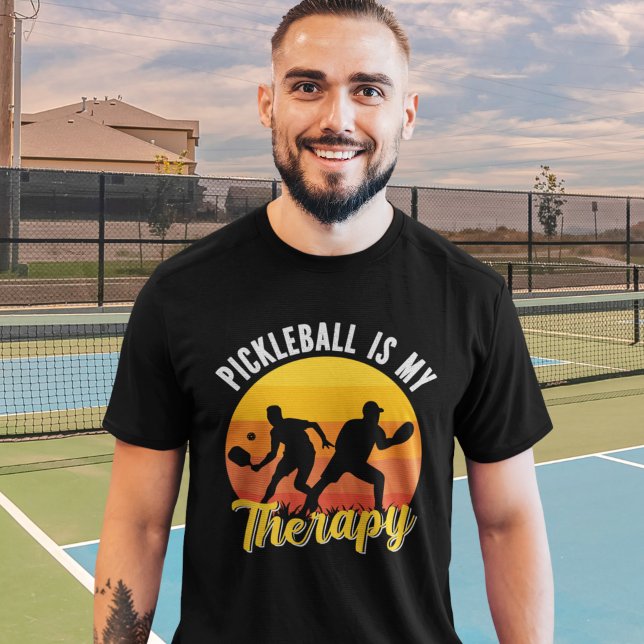 Camiseta Pickleball is my Therapy funny Pickleball (Subido por el creador)