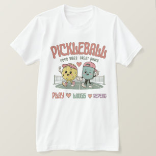 Camiseta Pickleball Juega Ríe Repite Pickle Kawaii Adorab