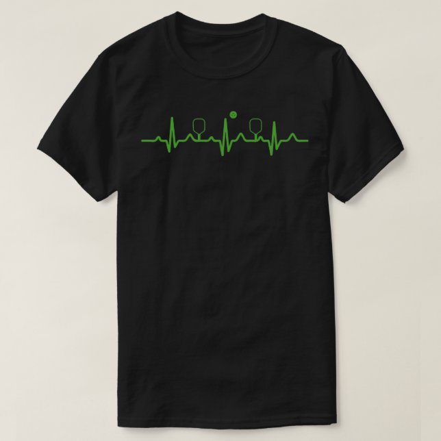 Camiseta Pickleball Life Hearbeat EKG (Diseño del anverso)