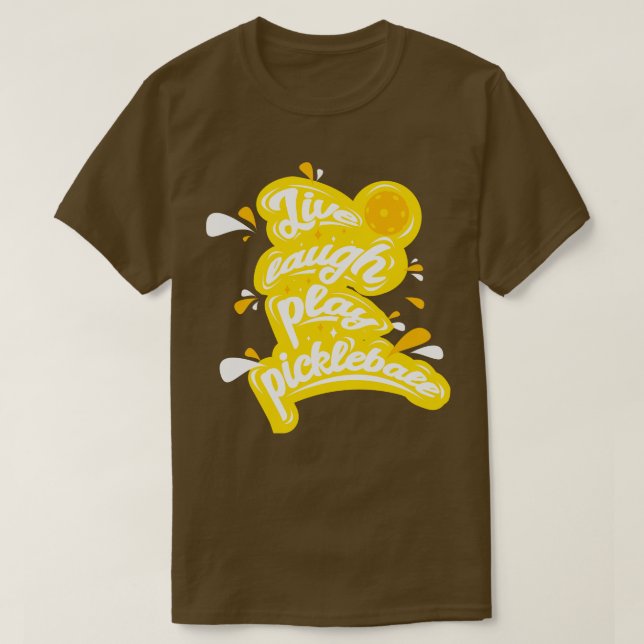 Camiseta Pickleball Live Laurel Play Pickleball (Diseño del anverso)
