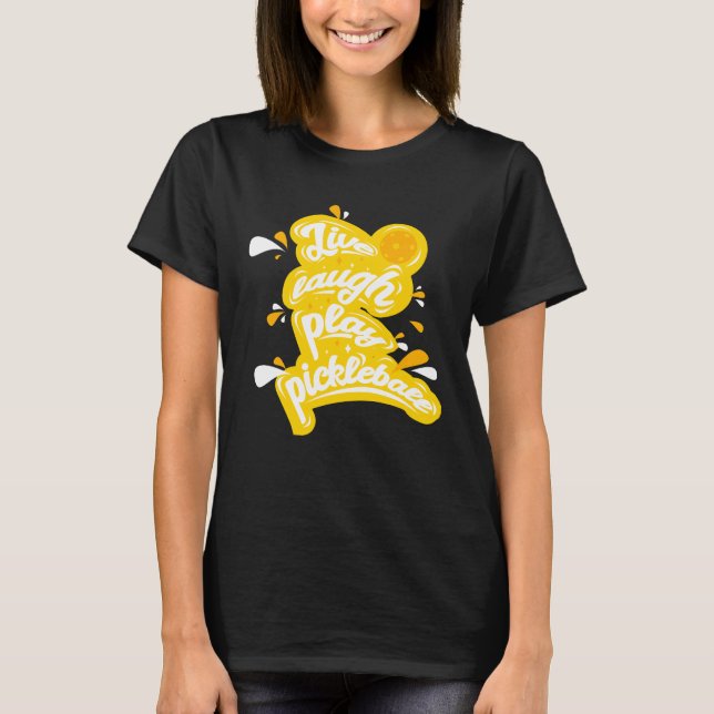 Camiseta Pickleball - Live Lauren Play Pickleball (Anverso)