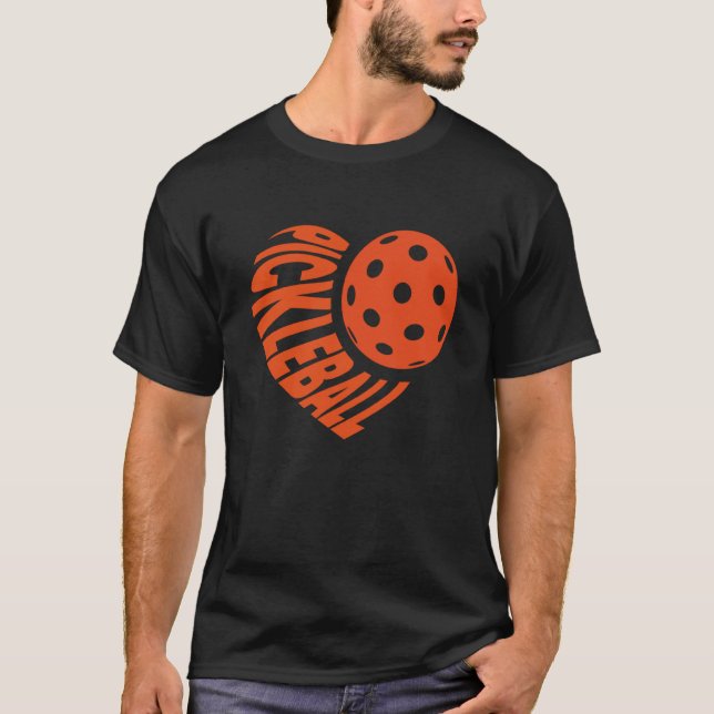 Camiseta Pickleball Love Heart Happy Valentineu2019s Day Me (Anverso)
