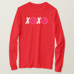 Camiseta Pickleball Love Pink Valentine XOXO Pickleball