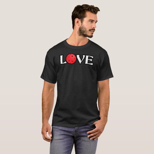 Camiseta Pickleball Love Red True Love (Anverso completo)